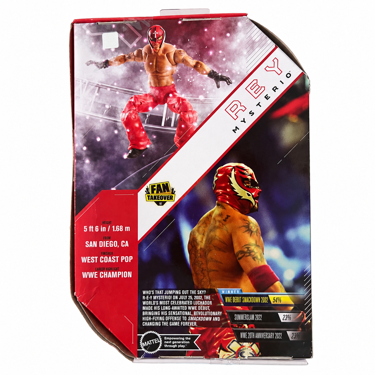 WWE Rey Mysterio Ultimate Edition Fan Takeover Action Figure Mattel