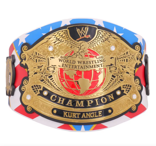 WWE Kurt Angle Signature Series Championship Replica Title Belt - Official Licensed WWE Product