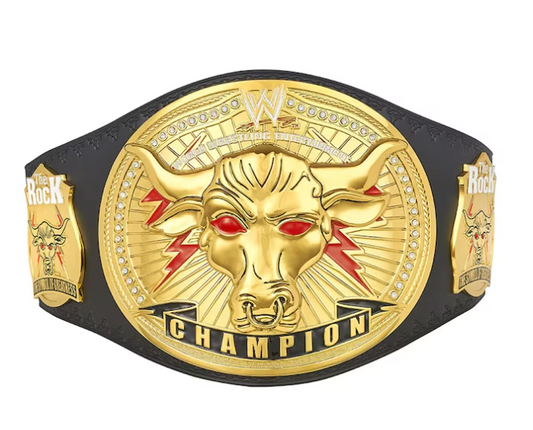 WWE The Rock ''Brahma Bull'' Replica Championship Title Belt - Official Licensed WWE Product