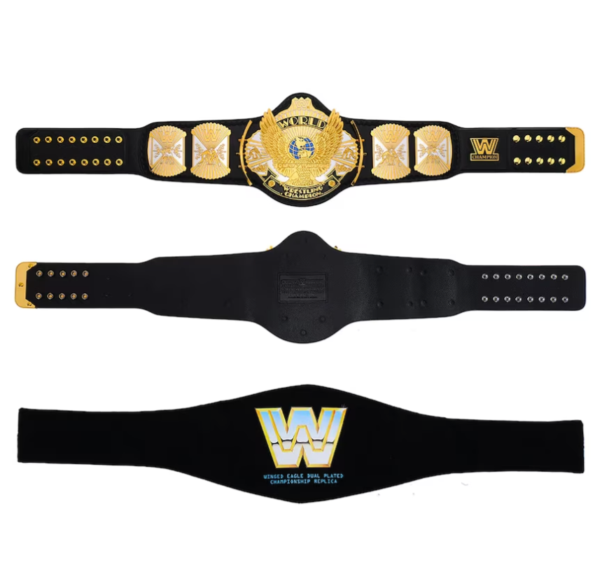 WWE Winged Eagle Dual Plated Championship Replica Title Official Licensed Belt