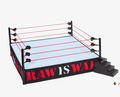 WWE Ultimate Edition Attitude Era RAW IS WAR Scale Ring Out Of Box