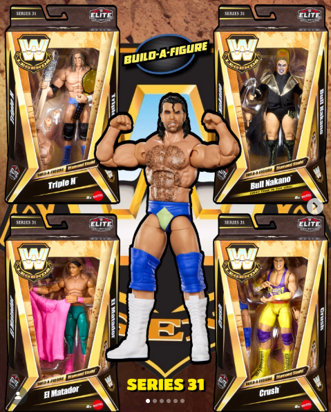 Full Set of 5 inc Razor WWE Elite Legends Series 31 Action Figure Mattel