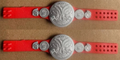 2 x WWE Raw Tag Team Action Figure Belt Title Championship Mattel