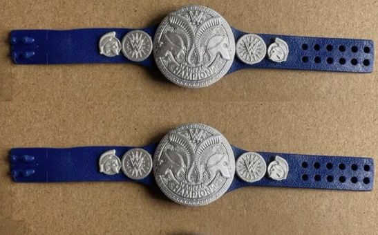 2 x WWE Smackdown Tag Team Action Figure Belt Title Championship Mattel