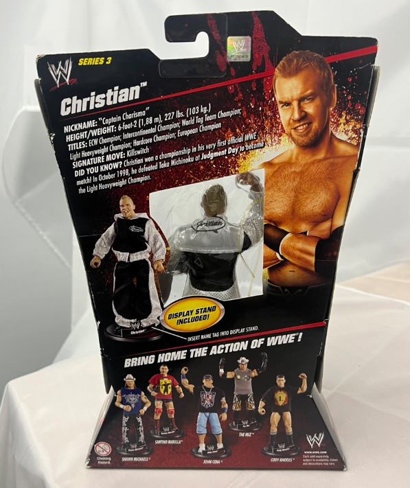 Christian WWE Elite 3 Action Figure Mattel Rare