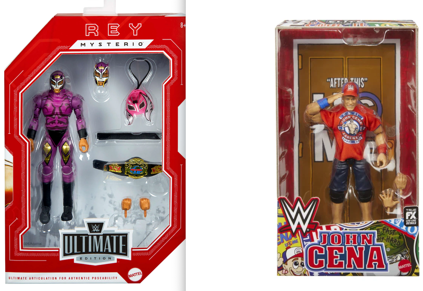 WWE Ultimate Edition Rey Mysterio and Elite John Cena Dmg Boxes