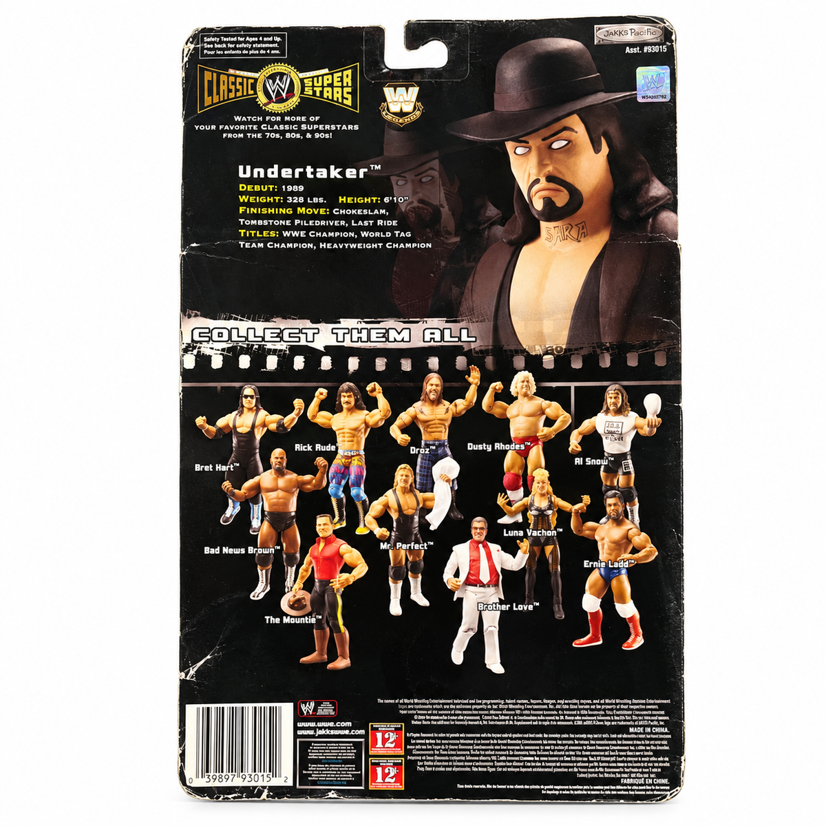 Undertaker WWE Classic Superstars 13 LJN Action Figure Jakks DMG BOX