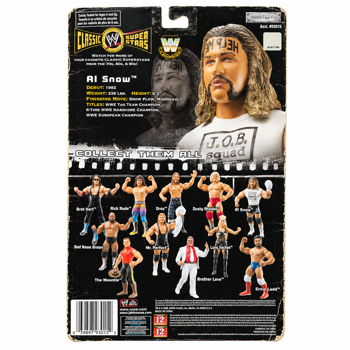 Al Snow WWE Classic Superstars 13 Autographed Signed Jakks Action Figure