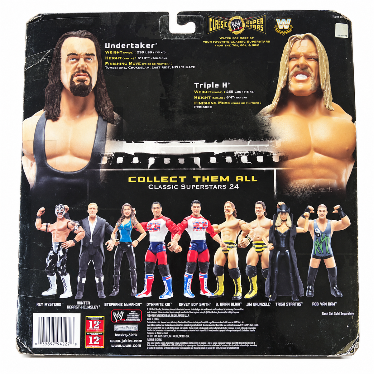 Undertaker Triple H WWE Wrestlemania 17 Classic Superstars 2 Pack Action Figures Jakks