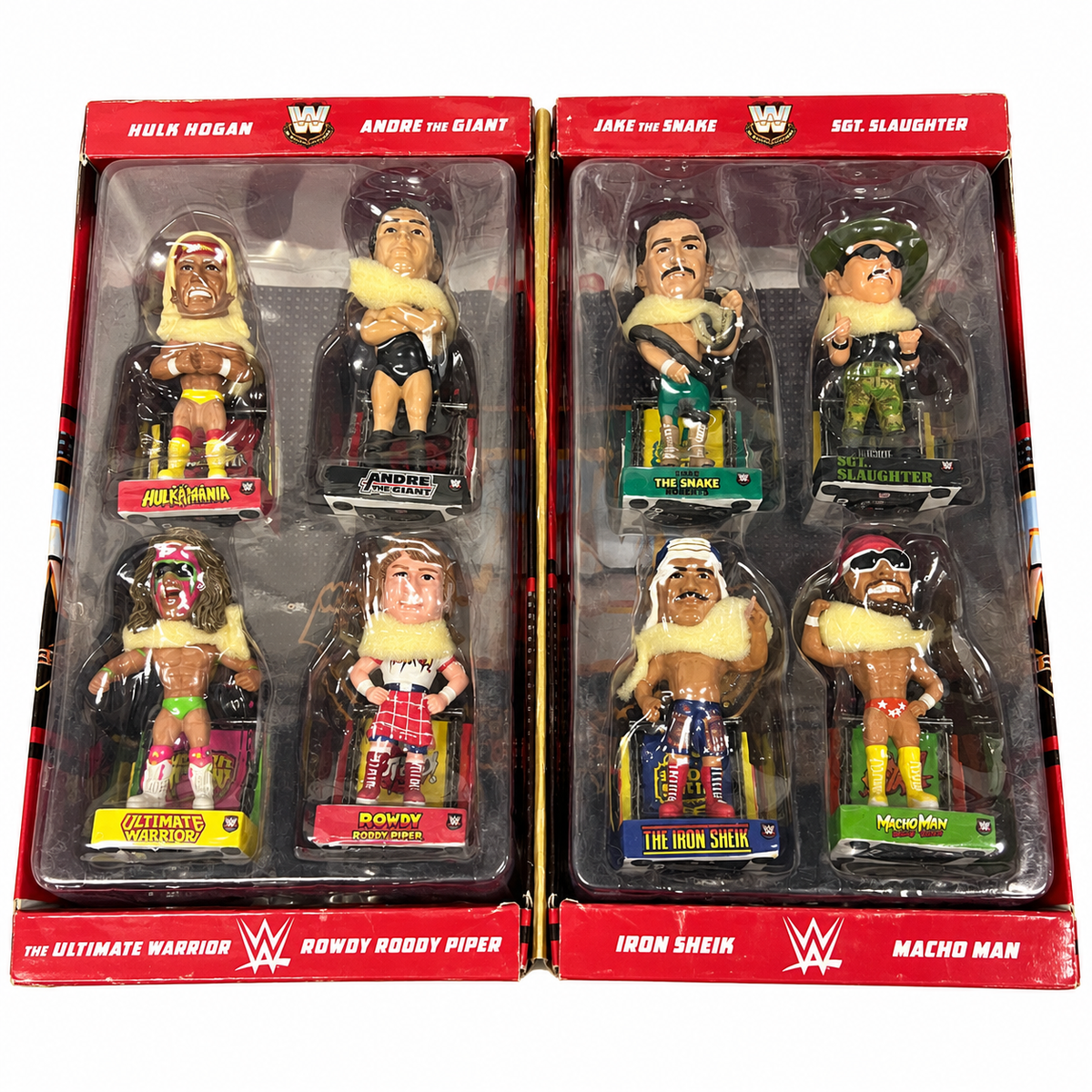 WWE 1980’s Commemorative Mini Set Bobblehead WWE Wrestling Hogan Piper Warrior Foco