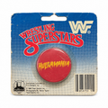 1985 WWF WWE Hulk Hogan Wrestling Superstars Pin Button WWE RARE Ljn Toys Figures