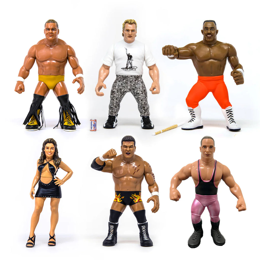 PREORDER Set Of 6 Bonus Danny Doring Heels and Faces Series 6 Retro Action Figures WWE