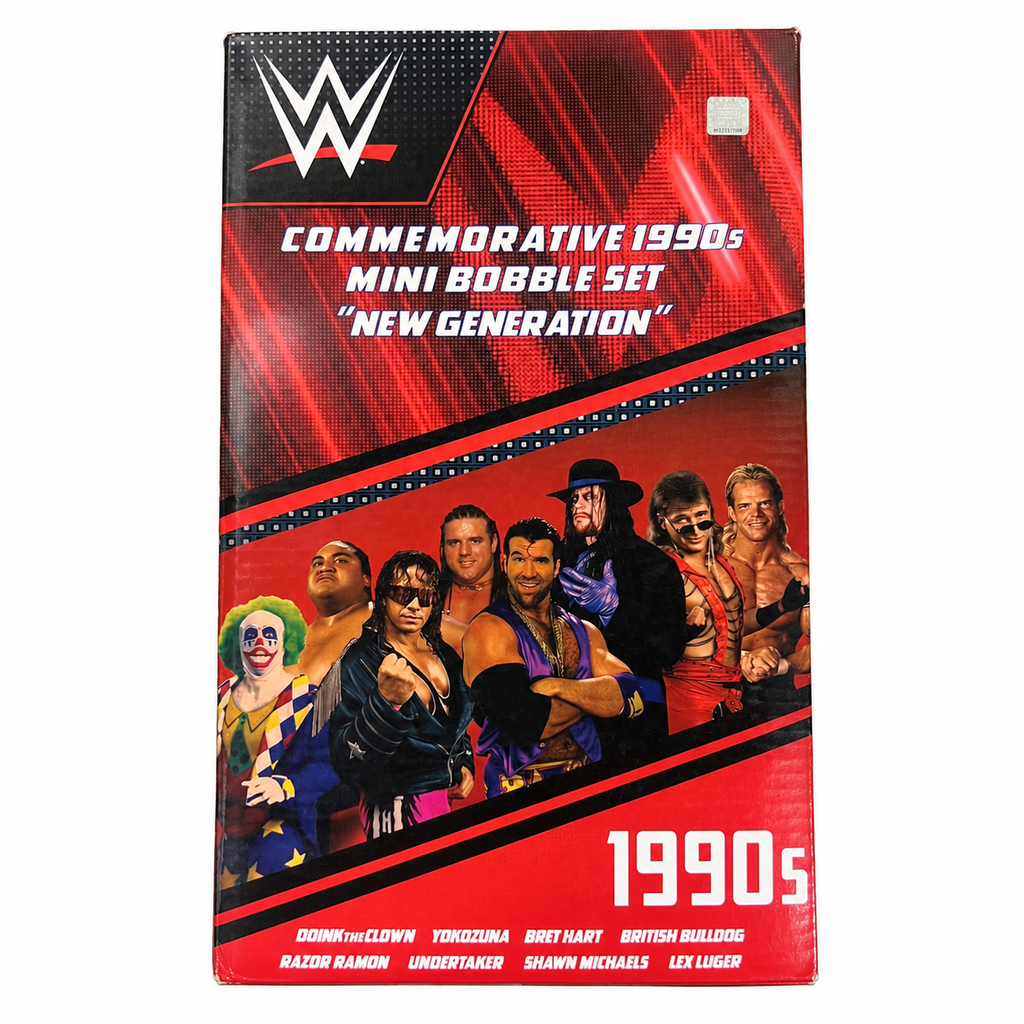 WWE 1990’s Commemorative Mini Set Bobblehead WWE Wrestling Hogan Piper Warrior Foco