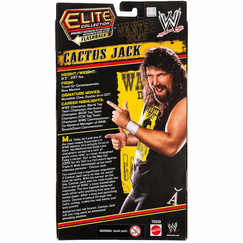 Cactus Jack WWE Elite Ringside Exclusive Action Figure Mattel