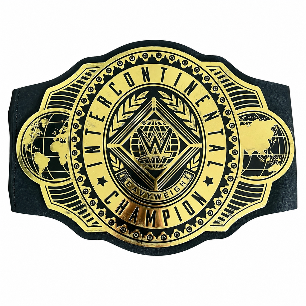 WWE Intercontinental Championship Kids Roleplay Title Belt Toy Mattel USED