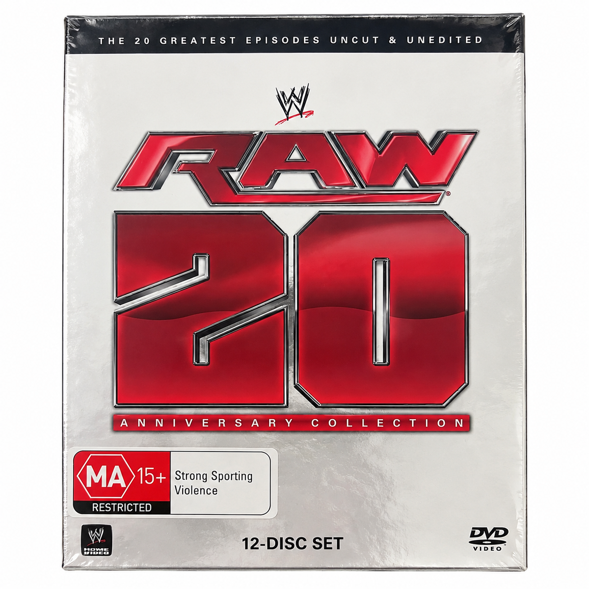 WWE Raw (20th Anniversary Collection, DVD 12-Disc Boxset, 2013) New Sealed