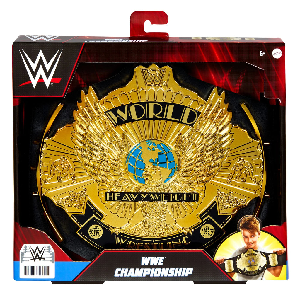 WWE Championship Toy Title Belt Adjustable for Roleplay Adjustable Mattel