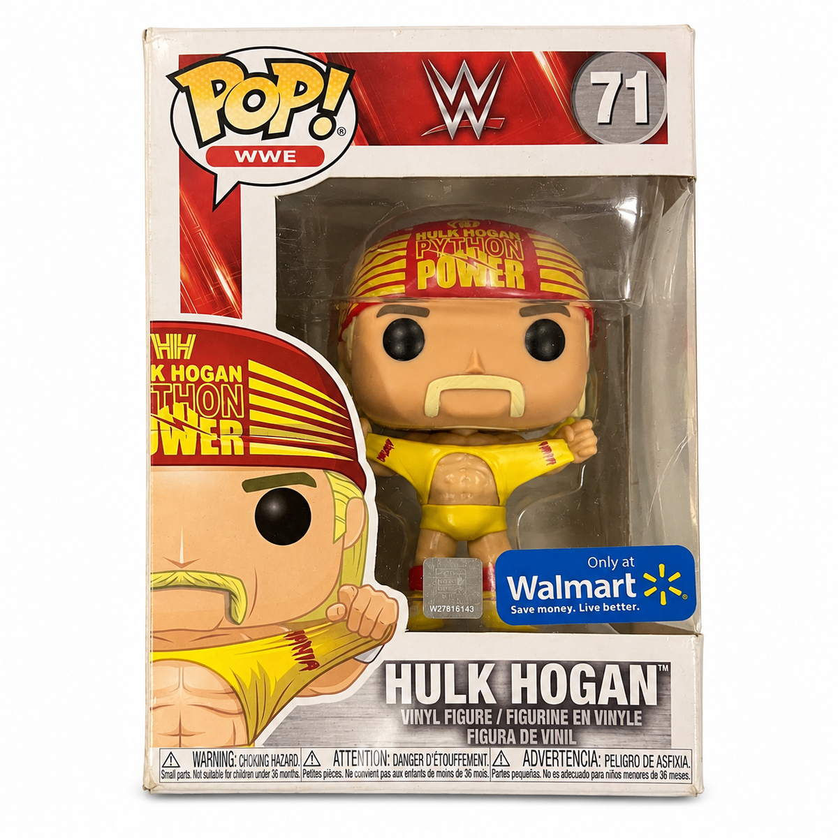 Hulk Hogan WWE Pop Vinyl 71 Collectable Figure Opened Used