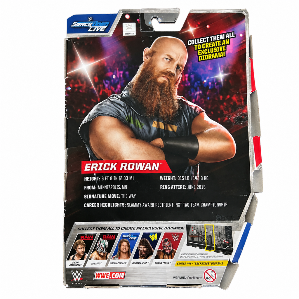 Eric Rowan WWE Elite 48 Action Figure Mattel Dmg Box