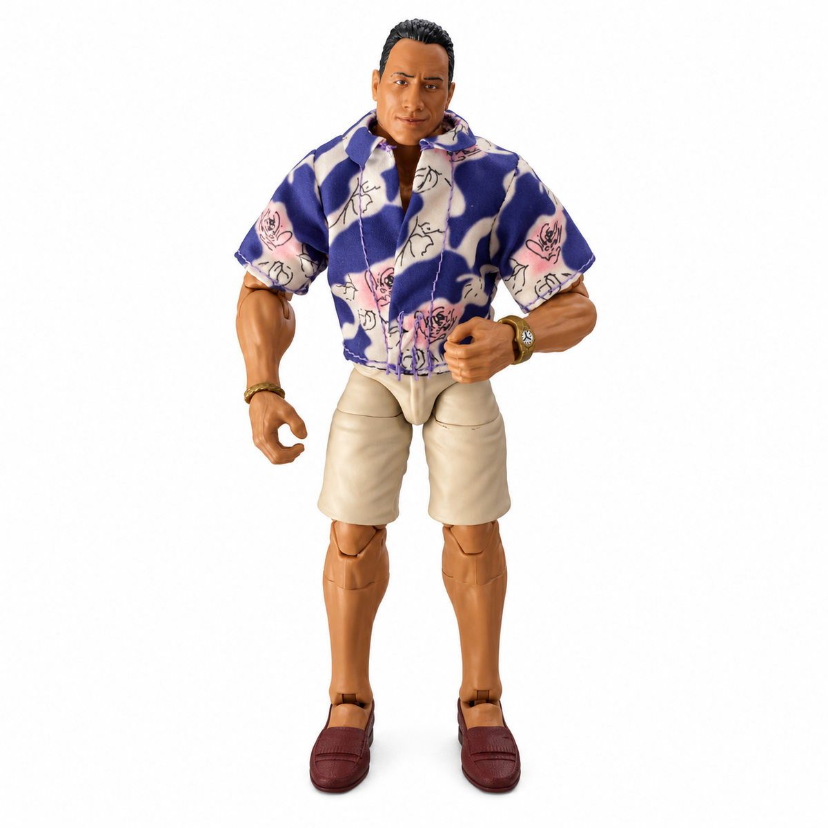 The Rock WWE Elite Miavia 3 Pack Out Of Box Action Figure Mattel 8