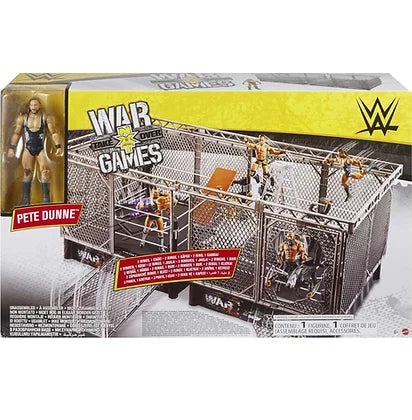 WWE NXT War Games Playset 2 Rings and Cage with Bonus Pete Dunne Figure