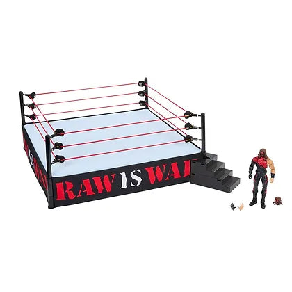 WWE RAW Attitude Era Real Scale Ring Playset w/ Kane Ultimate Edition Exclusive