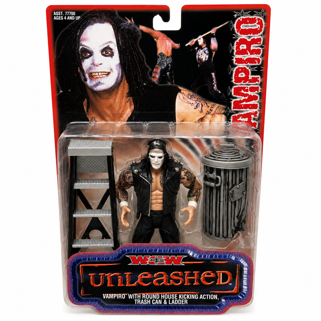 Vampiro WCW Unleashed Toybiz 2001 Action Figure Scale WWE