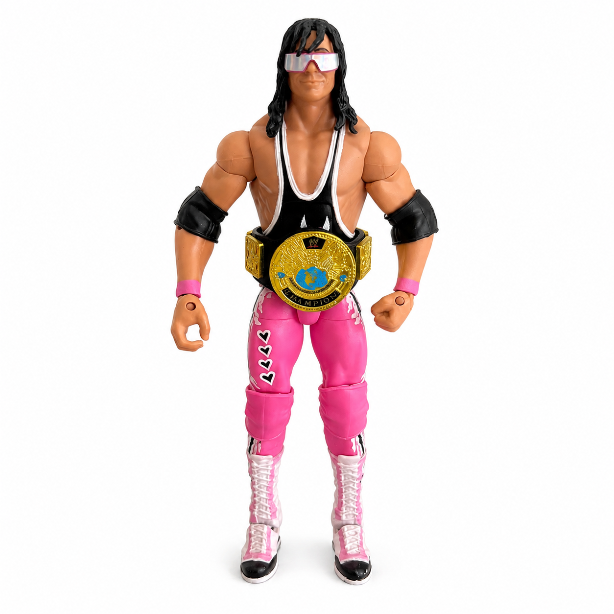 Bret Hart WWE Elite Wrestlemania Flashback Out Of Box Action Figure Mattel 3