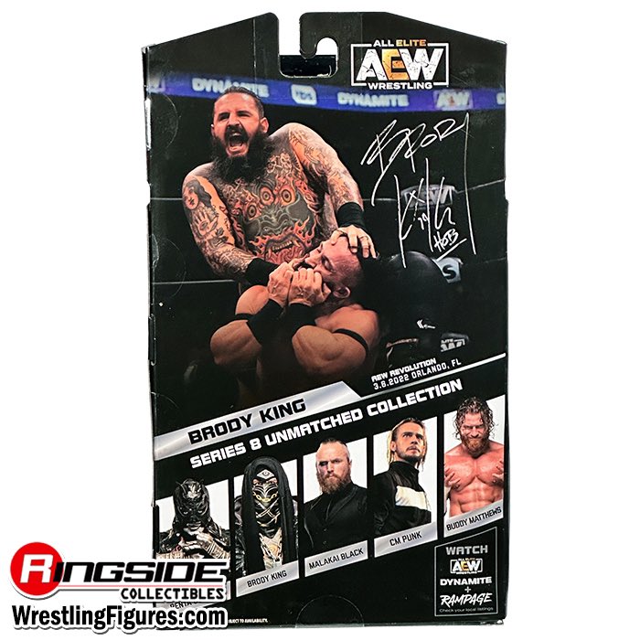 Brodie King - AEW Unmatched 8 Action Figure - Scale WWE