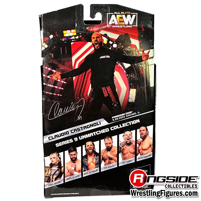 PREORDER Claudio Castagnoli - AEW Unmatched 9 Action Figure - Scale WWE