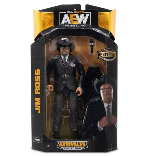 Jim Ross - AEW Unrivaled Exclusive Commentator Action Figure - Scale WWE