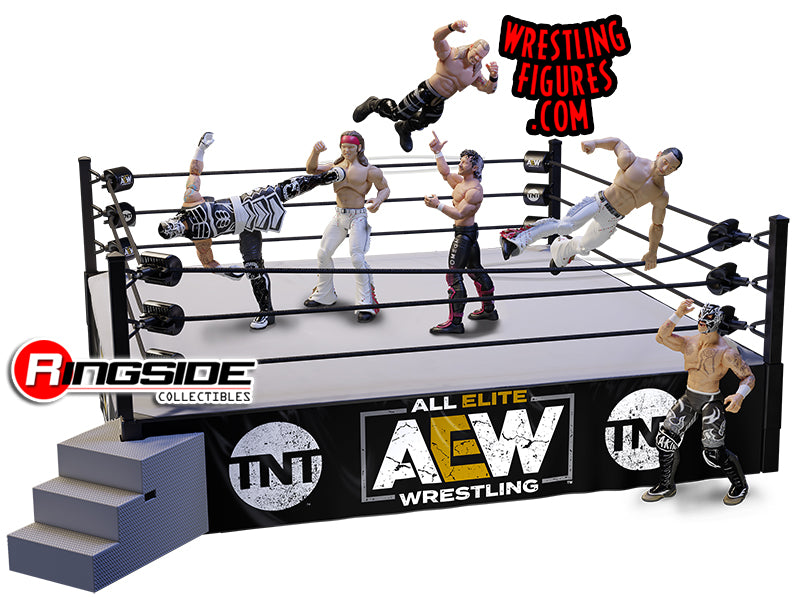 AEW Authentic Scale Ring - AEW Exclusive Playset with Kenny Omega Figure