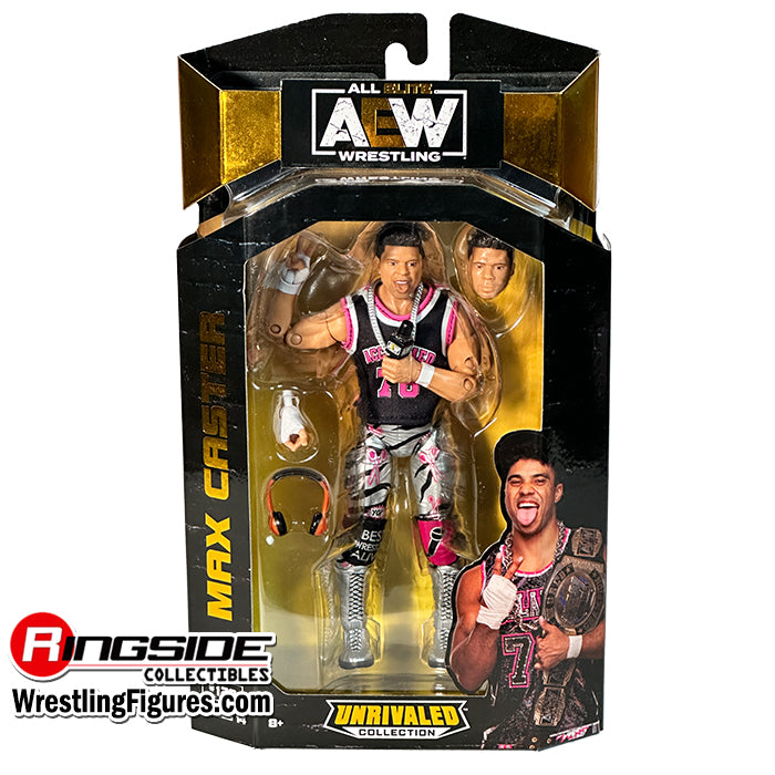 PREORDER Max Caster - AEW Unrivaled 14 Action Figure - Scale WWE