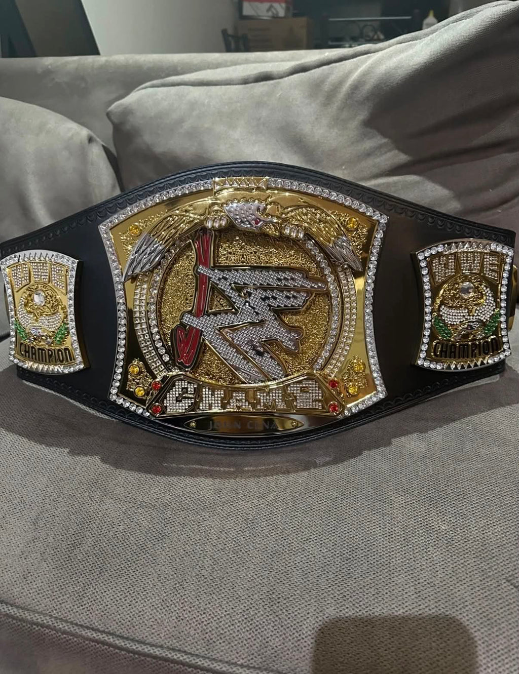 WWE Championship Spinner Belt John Cena Nameplate Authentic Replica WWE Shop