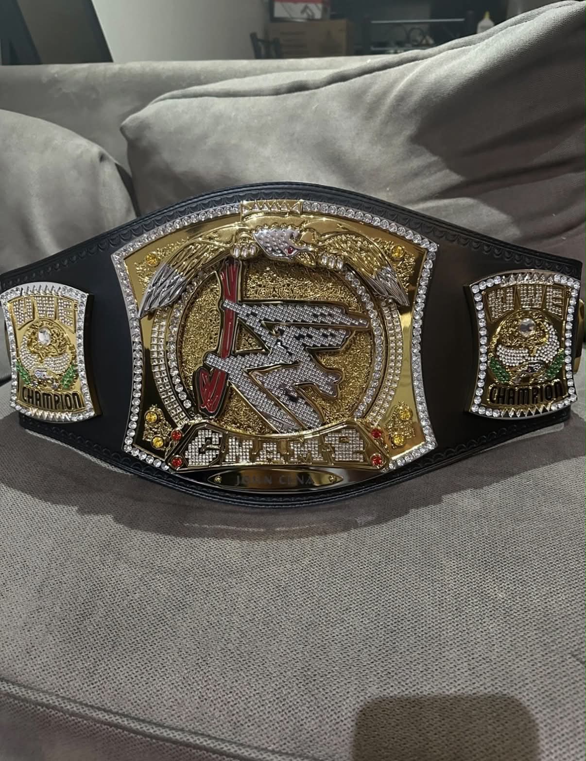WWE Championship Spinner Belt John Cena Nameplate Authentic Replica WWE Shop