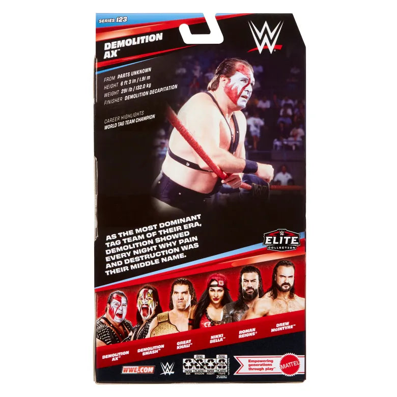 Axe and Smash Demolition WWE Elite 123 Action Figures