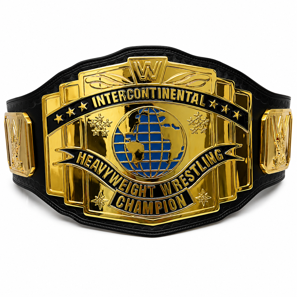 WWE Classic Black Intercontinental Championship Replica Title Belt WWE Shop