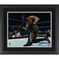 Booker T WWE Autographed Framed 16" x 20" Spinaroonie Photograph
