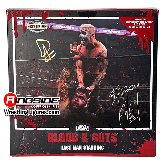 PREORDER AEW Unrivaled Brody King and Darby Allin Blood and Guts 2 Pack - Scale WWE