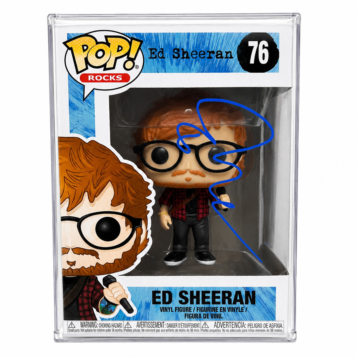 Ed Sheeran Funko Pop 76 Signed JSA COA Autographed Action Figure Collectable