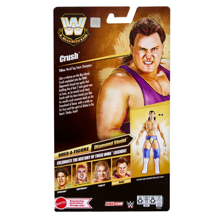 Crush WWE Elite Legends Series 31 Action Figure Mattel