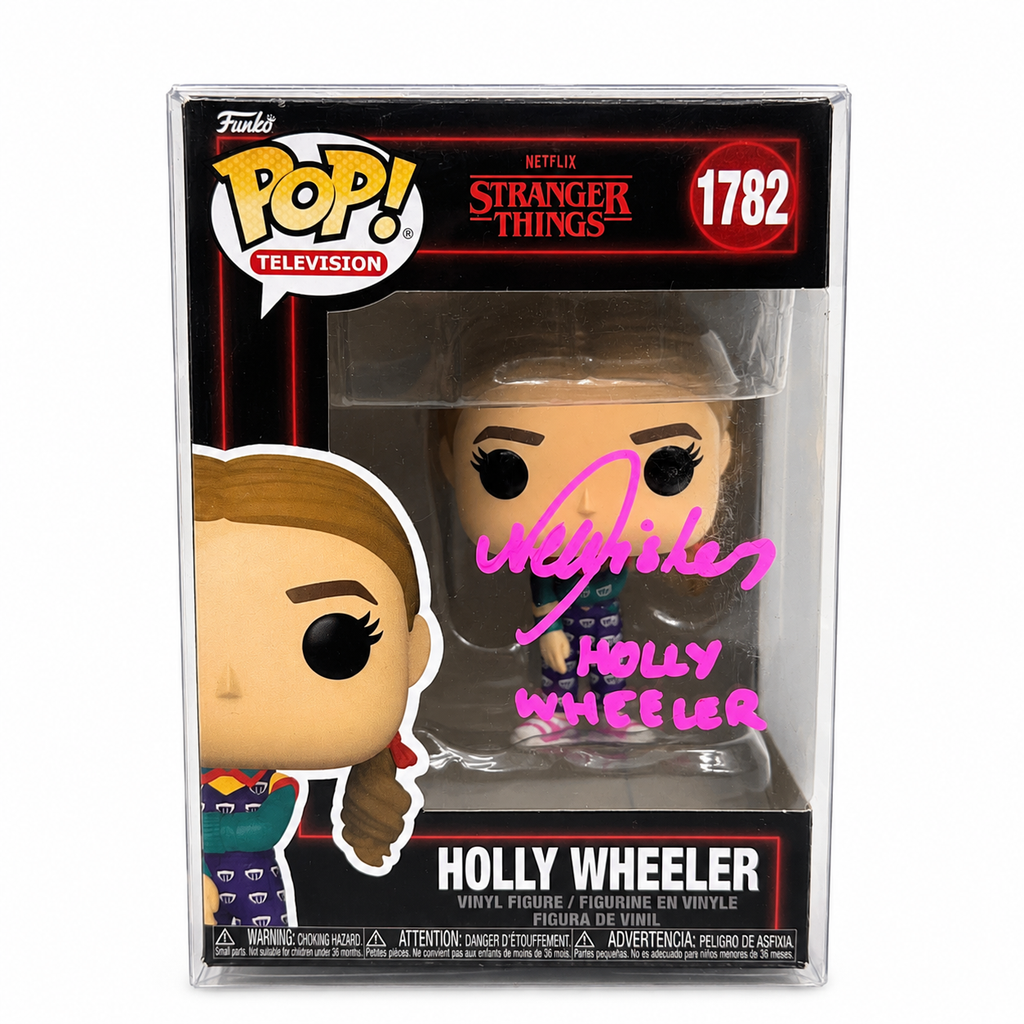 SWAU COA Funko Pop Signed Nell Fisher 1782 Holly Wheeler Stranger Things