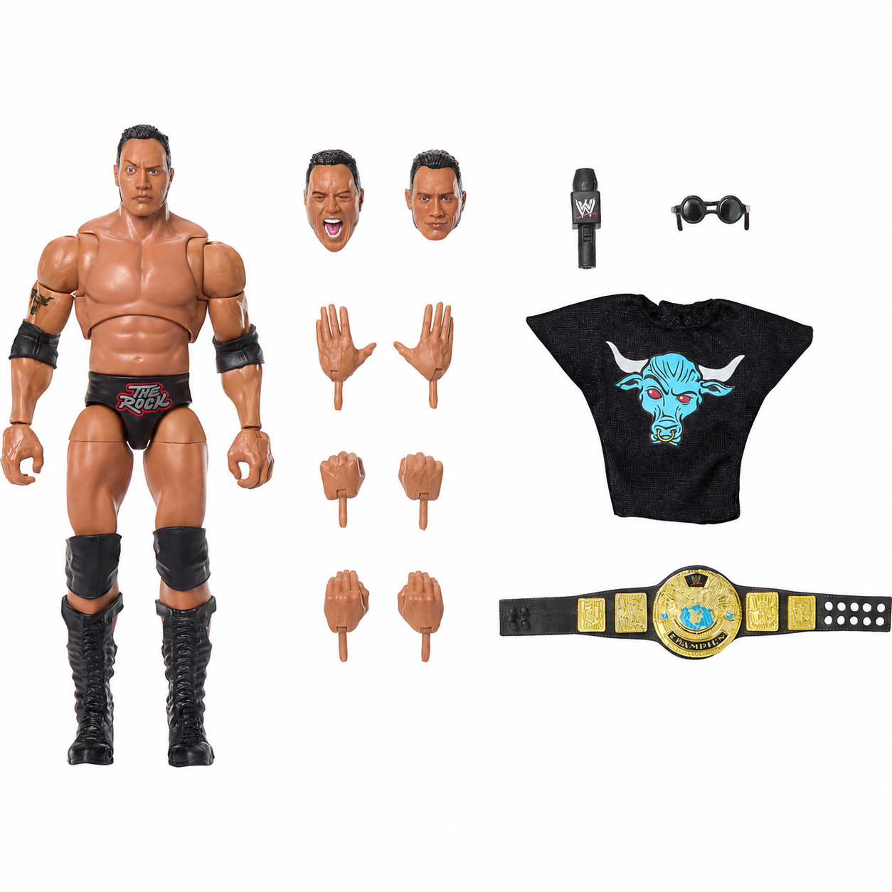 The Rock WWE Ultimate Edition Out Of Box Action Figure Mattel 3
