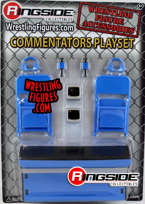 WWE Commentators Playset for WWE Wrestling Figures - Accessory Playset