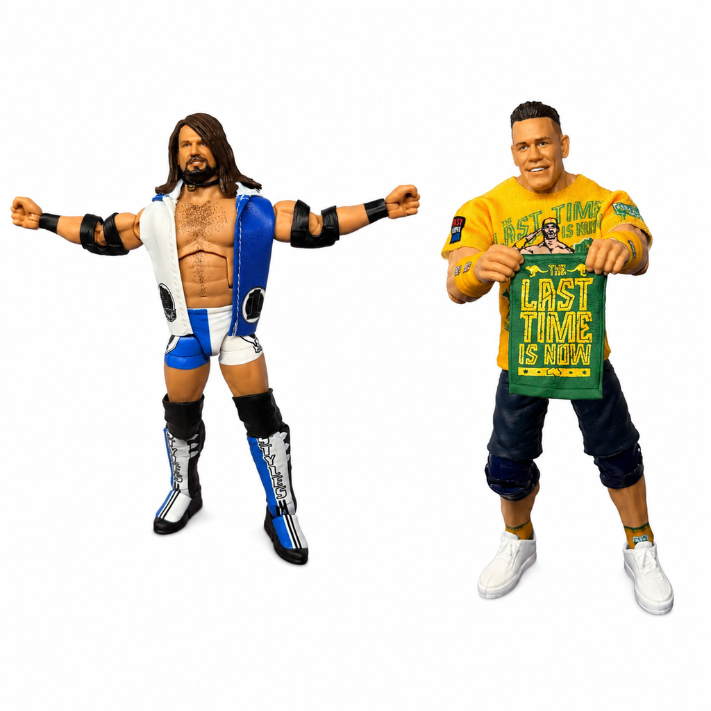 PREORDER John Cena & AJ Styles WWE Crown Jewel Perth Australia Action Figures