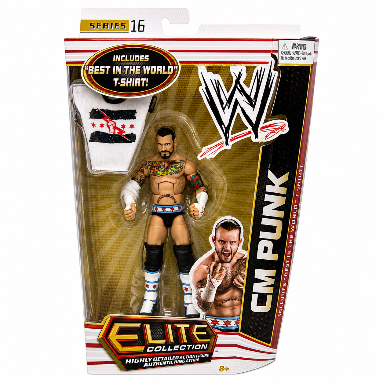 CM Punk WWE Elite 16 Action Figure Mattel
