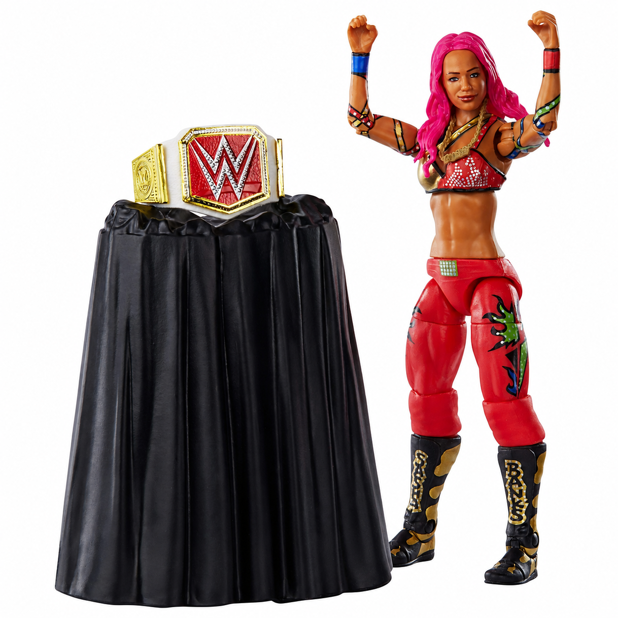 Sasha Banks WWE Elite Wrestlemania Out Of Box Action Figure Mattel 4
