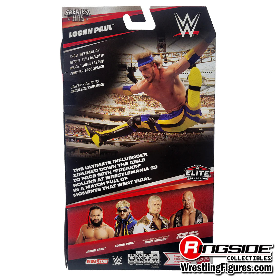 Logan Paul WWE Elite Greatest Hits 9 Action Figure Mattel