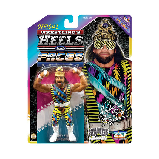 Macho King Randy Savage Heels and Faces Series Savage Collection Scale Retro Action Figure WWE
