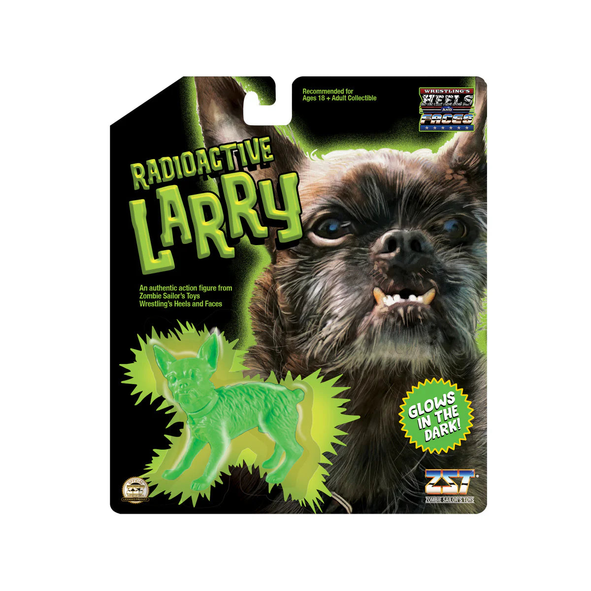 Radioactive Larry (Proceeds Benefit PAWS Chicago) - Heels and Faces Series 5 - Scale Retro Action Figure WWE